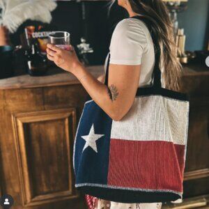 El Paso Saddleblanket Co. Vintage Woven Cotton Blend "Lone Star" Tote